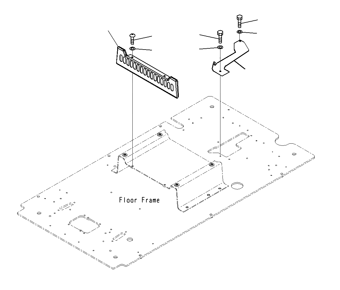 Схема запчастей Komatsu PC200-8M0 - КАБИНА(БЛОК КОНДИЦИОНЕРА LESS) K