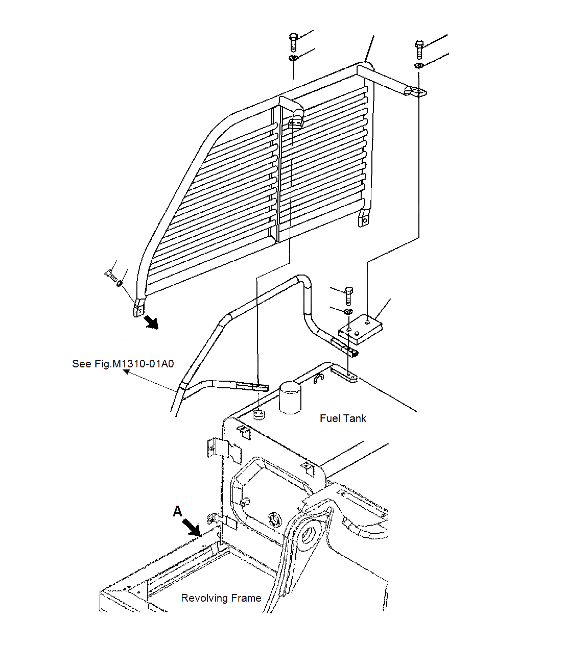 Схема запчастей Komatsu PC200-8M0 - ДВЕРЬ R.H(LOGGING) M