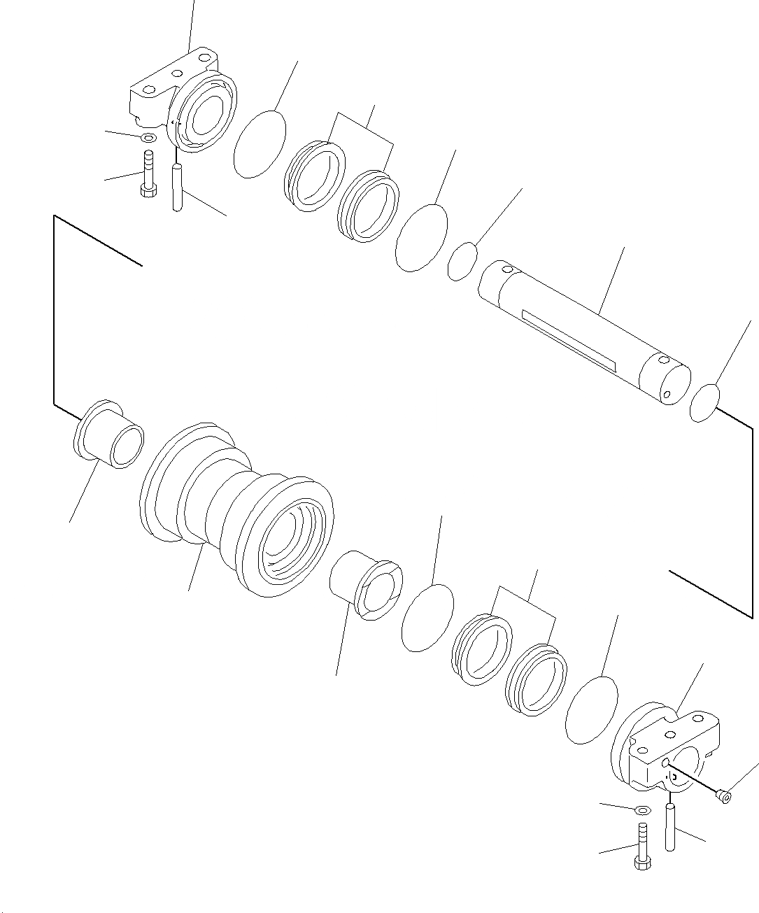Схема запчастей Komatsu PC200-8M0 - ПОДДЕРЖИВАЮЩИЙ КАТОК(LOGGING) R
