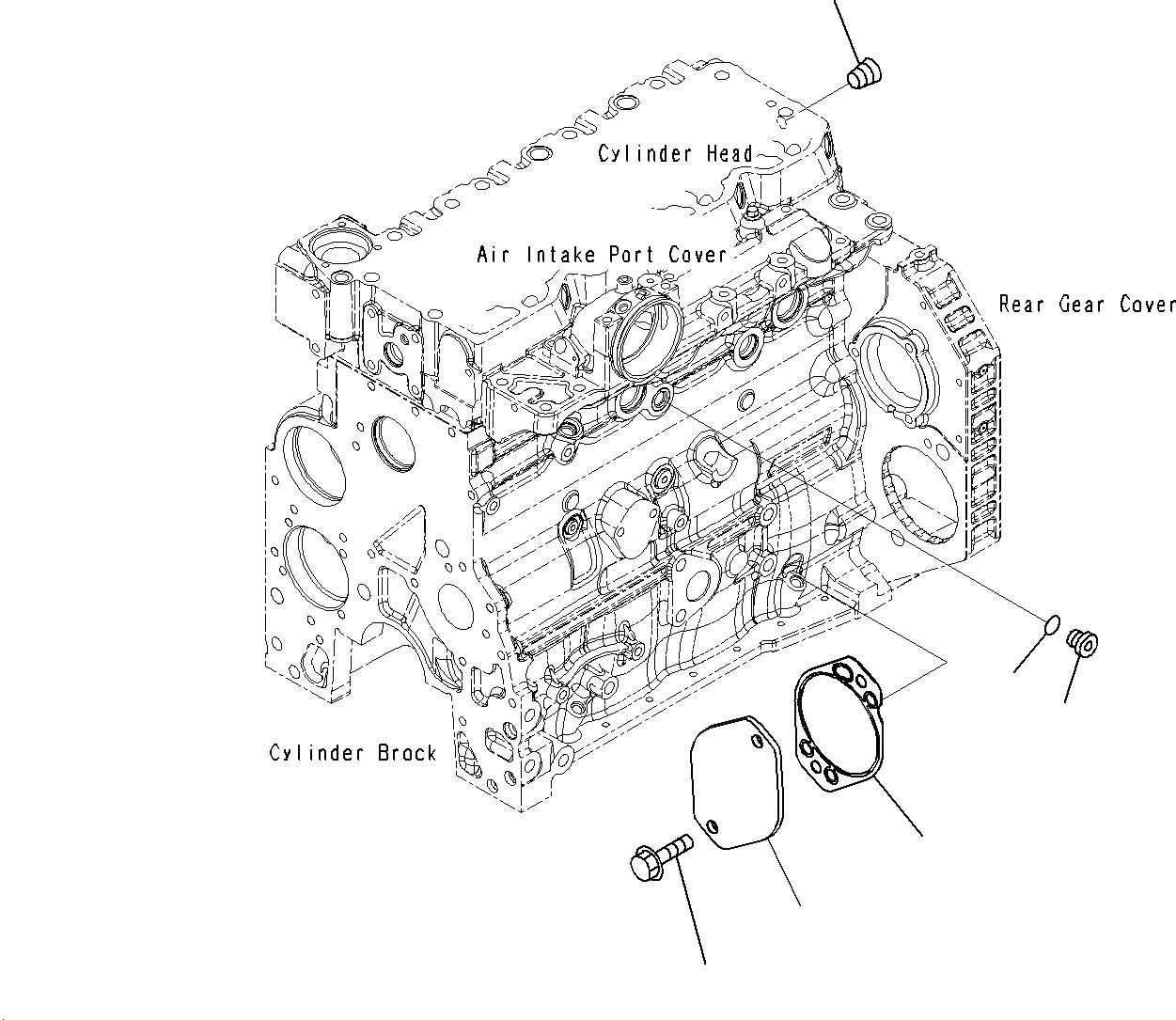 Схема запчастей Komatsu PC160LC-8 - ЗАДН. КОЖУХ ШЕСТЕРЕН. ПЕРЕДАЧИ ФИТТИНГ ЧАСТИ A