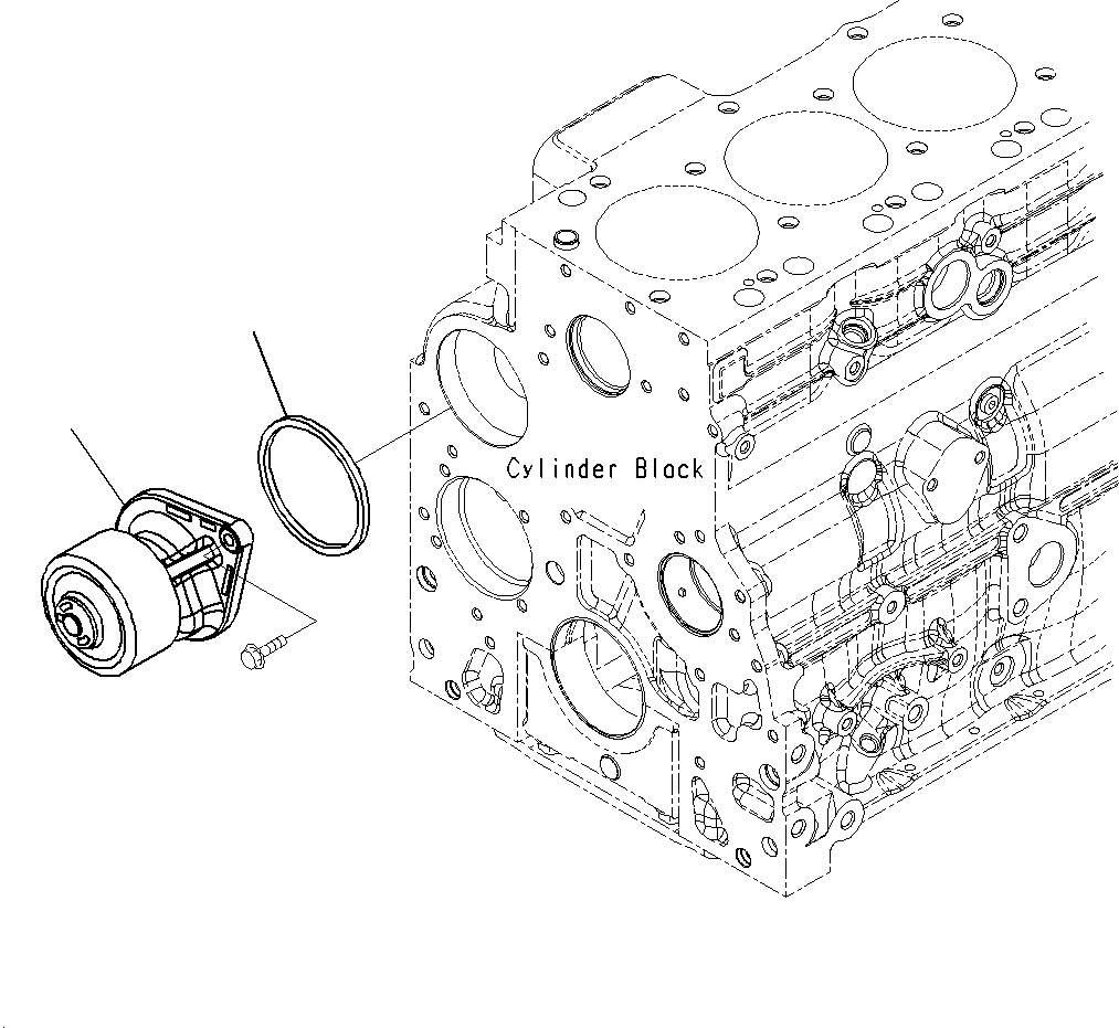 Схема запчастей Komatsu PC160LC-8 - ВОДЯНАЯ ПОМПА A