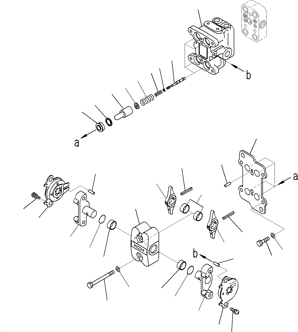 Схема запчастей Komatsu PC160LC-8 - КАБИНА (ПОЛ)(КЛАПАН PPCДЛЯ ХОД)(/) K