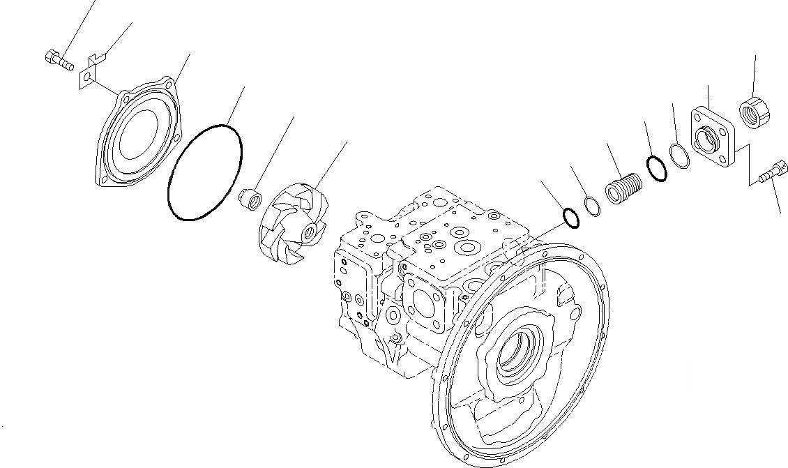 Схема запчастей Komatsu PC195LC-8 - ОСНОВН. ПОРШЕНЬ НАСОС, ВНУТР. ЧАСТИ (7/9)(J-J) B