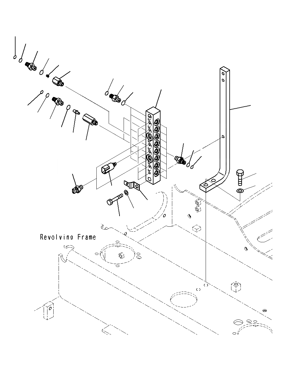 Схема запчастей Komatsu PC195LC-8 - БЛОК ПЕРЕКЛЮЧЕНИЯ ДАВЛЕНИЯ H