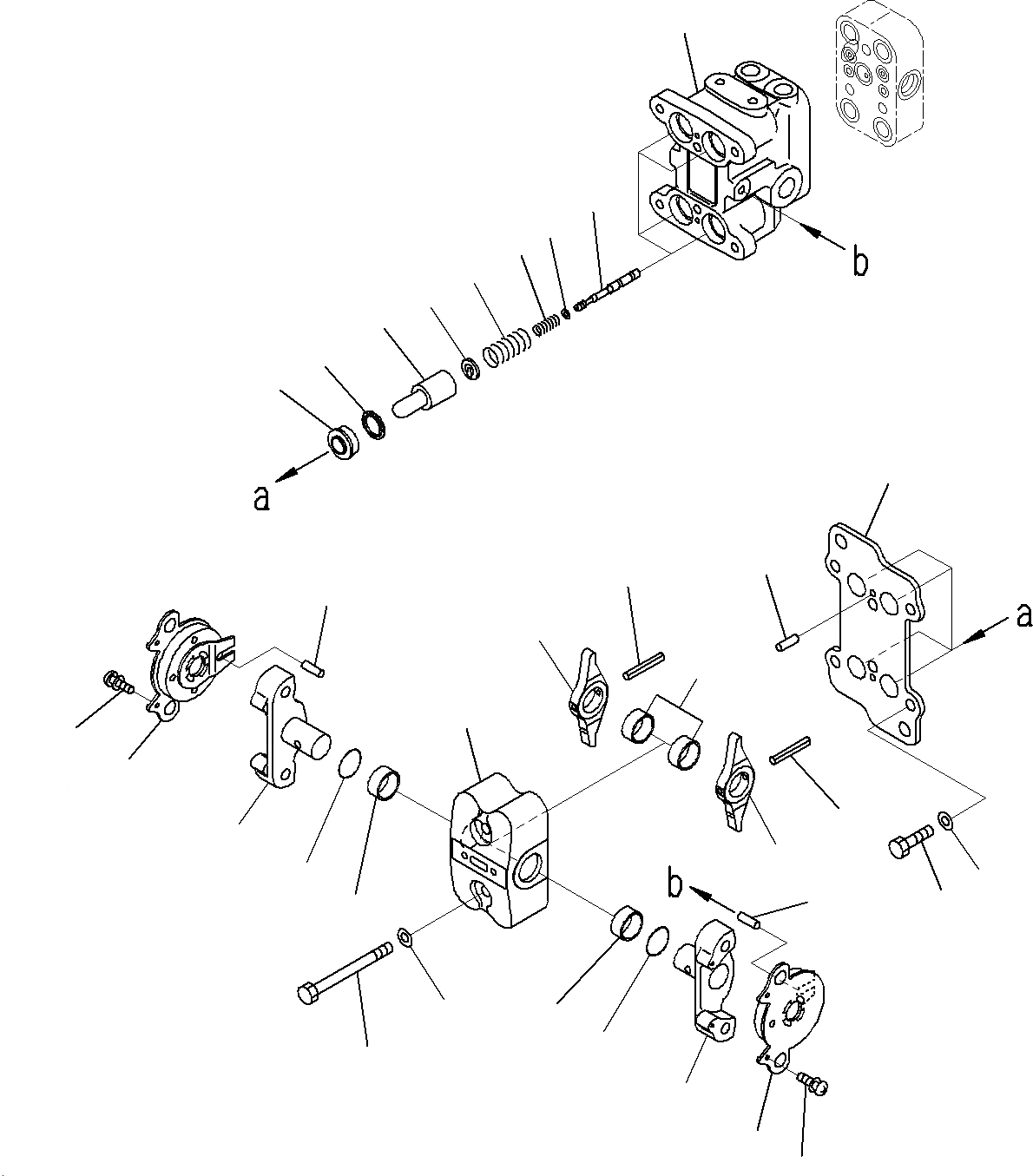 Схема запчастей Komatsu PC195LC-8 - КАБИНА (ПОЛ, КЛАПАН PPCДЛЯ ХОД)(/) K
