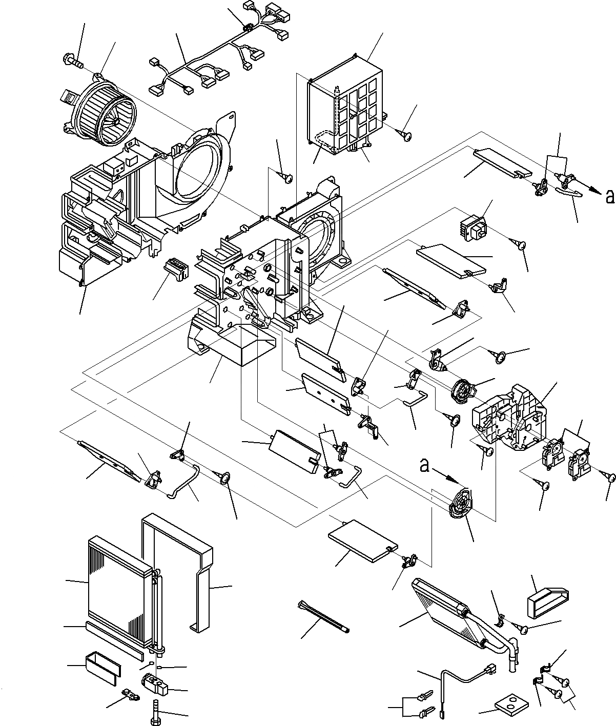 Схема запчастей Komatsu PC195LC-8 - КАБИНА (ПОЛ, КОНДИЦ. ВОЗДУХА) K