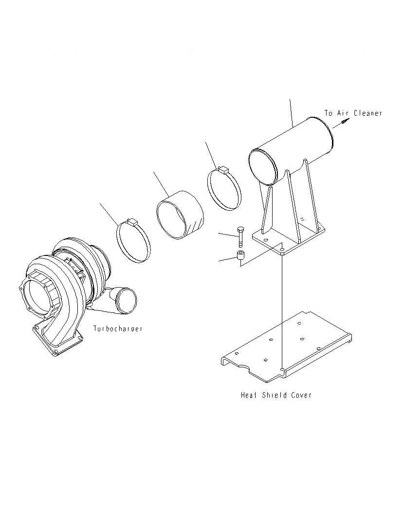 Схема запчастей Komatsu PC1250SP-8R - ВОЗДУХООЧИСТИТЕЛЬ НАВЕСН. ОБОРУД (TROPICAL GROUND СПЕЦ-Я) A