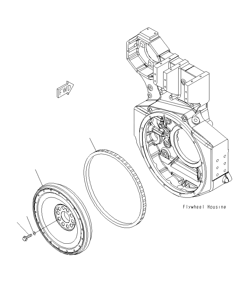 Схема запчастей Komatsu PC1250SP-8R - МАХОВИК A