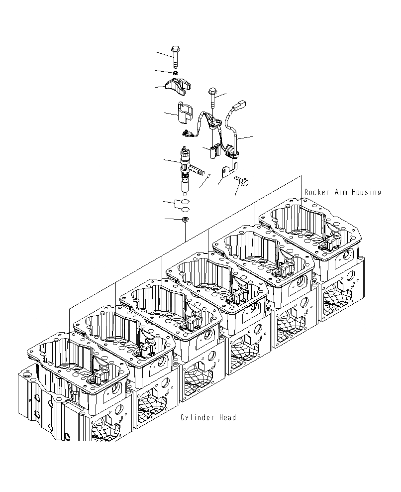 Схема запчастей Komatsu PC1250SP-8R - ТОПЛИВН. ВПРЫСК A