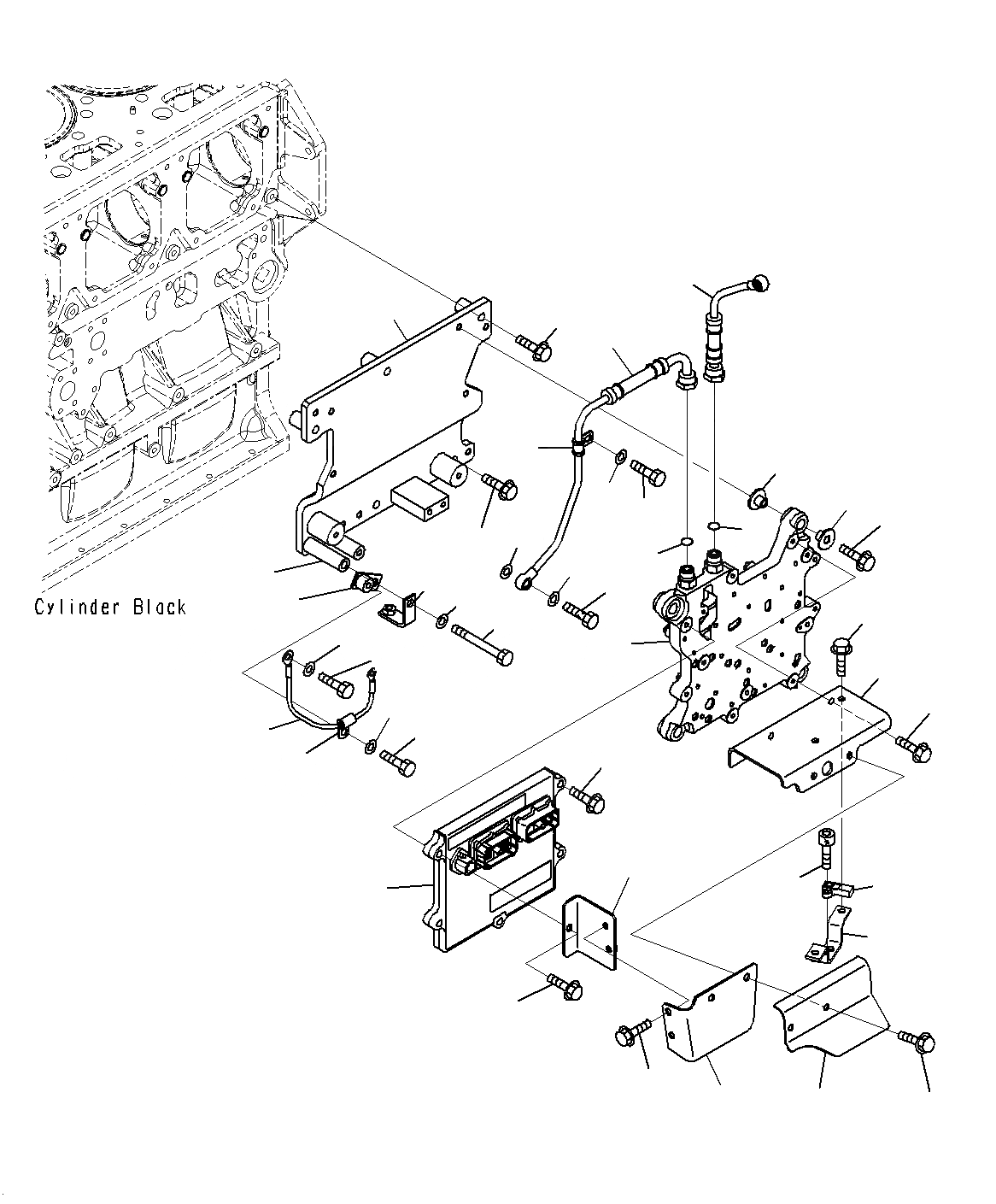 Схема запчастей Komatsu PC1250SP-8R - УПРАВЛ-Е ДВИГАТЕЛЕМLER (9-8) A