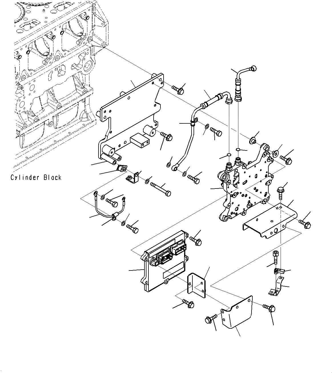 Схема запчастей Komatsu PC1250SP-8R - УПРАВЛ-Е ДВИГАТЕЛЕМLER (8-UP) A