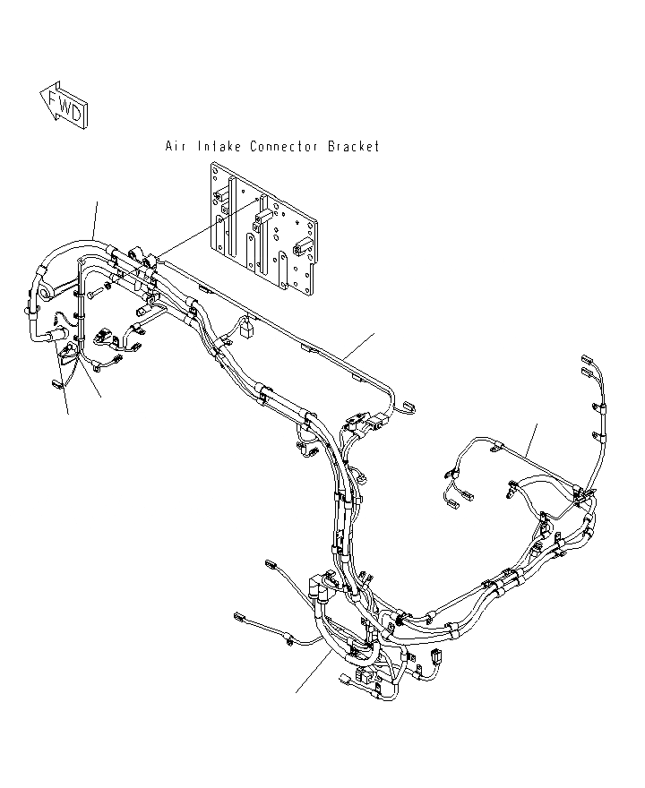Схема запчастей Komatsu PC1250SP-8R - ЭЛЕКТР. ЭЛЕКТРОПРОВОДКА A