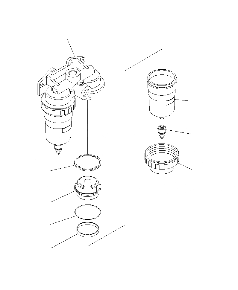 Схема запчастей Komatsu PC1250SP-8R - ВОДООТДЕЛИТЕЛЬ A