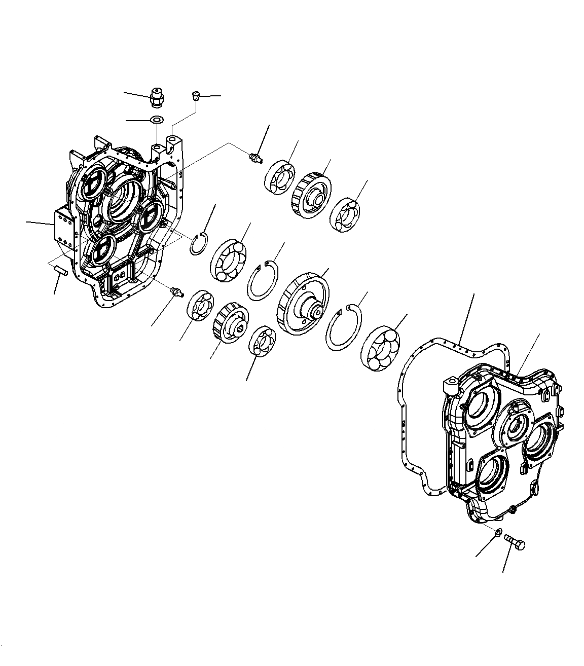 Схема запчастей Komatsu PC1250SP-8R - МЕХ-М ОТБОРА МОЩНОСТИ (МЕХ-М ОТБОРА МОЩН-ТИВ СБОРЕ) B