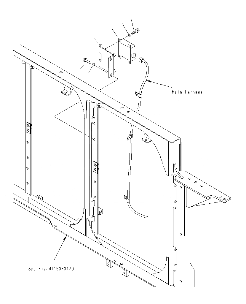 Схема запчастей Komatsu PC1250SP-8R - ЭЛЕКТРОПРОВОДКА (PОБОД КОЛЕСАING НАСОС ПЕРЕКЛЮЧАТЕЛЬ) E