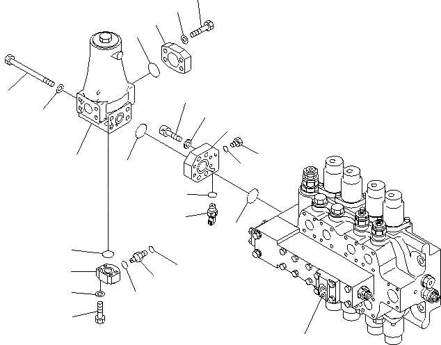 Схема запчастей Komatsu PC1250SP-8R - ПОВОРОТН. УПРАВЛЯЮЩ. КЛАПАН (NO. КЛАПАН И ФИЛЬТР) H