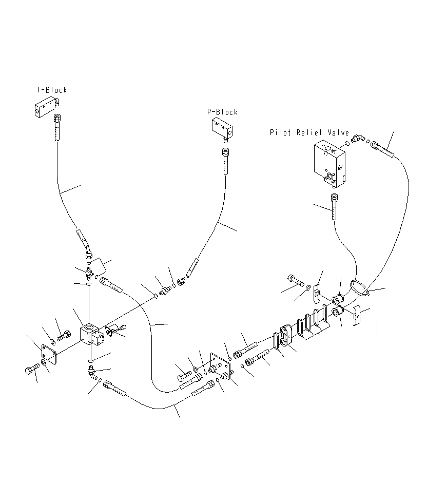 Схема запчастей Komatsu PC1250SP-8R - ЛИНИЯ НАСОСА PPC (ГЛАВН. ПОДАЮЩ. И PPC БЛОКИР. СОЛЕНОИД) H