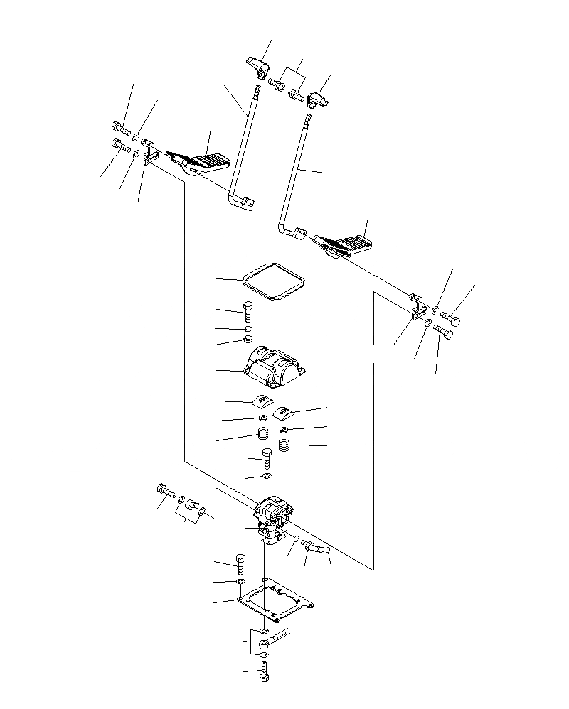 Схема запчастей Komatsu PC1250SP-8R - ОСНОВН. КОНСТРУКЦИЯ (КОНТРОЛЬ ХОДА) K