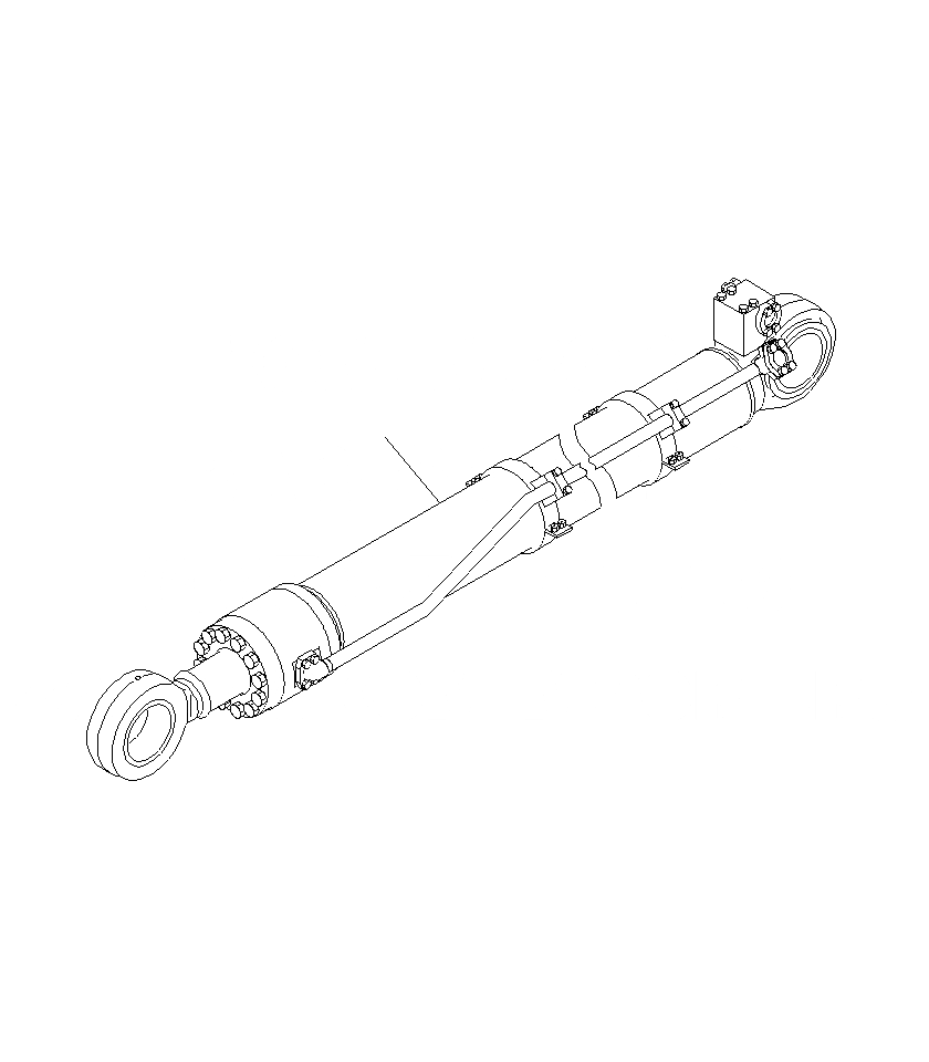 Схема запчастей Komatsu PC1250SP-8R - ЦИЛИНДР РУКОЯТИ T