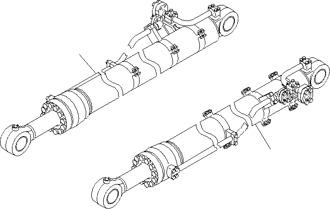 Схема запчастей Komatsu PC1250SP-8R - ЦИЛИНДР КОВША (ДЛЯ ЭКСКАВАТ.)(ДЛЯ .M РУКОЯТЬ) T