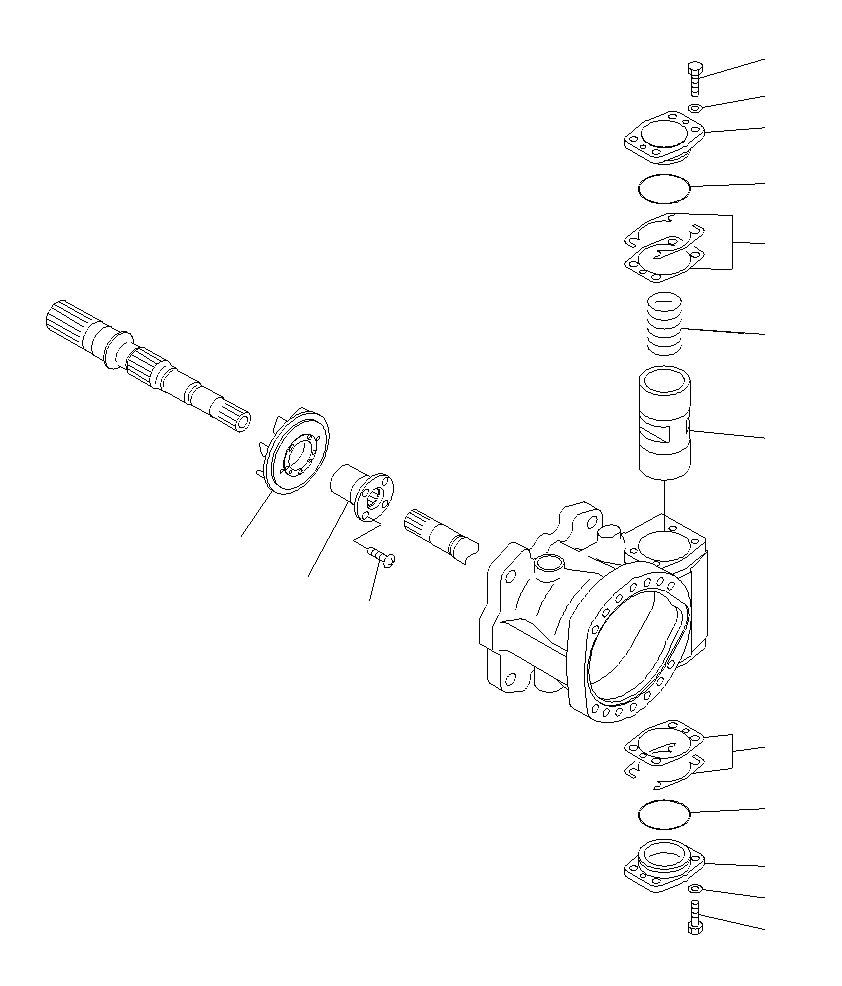 Схема запчастей Komatsu PC1250SP-8R - ОСНОВН. НАСОС (/)(NO. НАСОС) Y