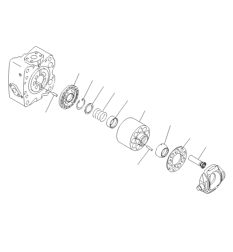 Схема запчастей Komatsu PC1250SP-8R - ОСНОВН. НАСОС (8/)(NO. НАСОС) Y