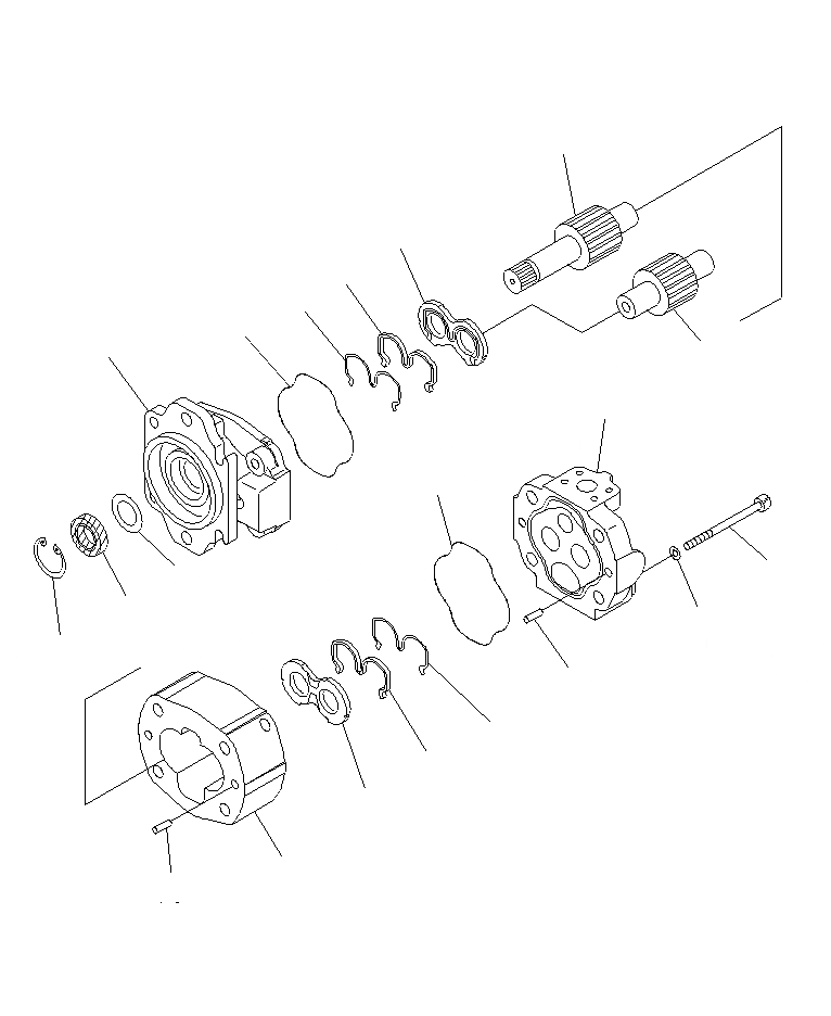Схема запчастей Komatsu PC1250SP-8R - ПРИВОД НАСОС (7/7) Y