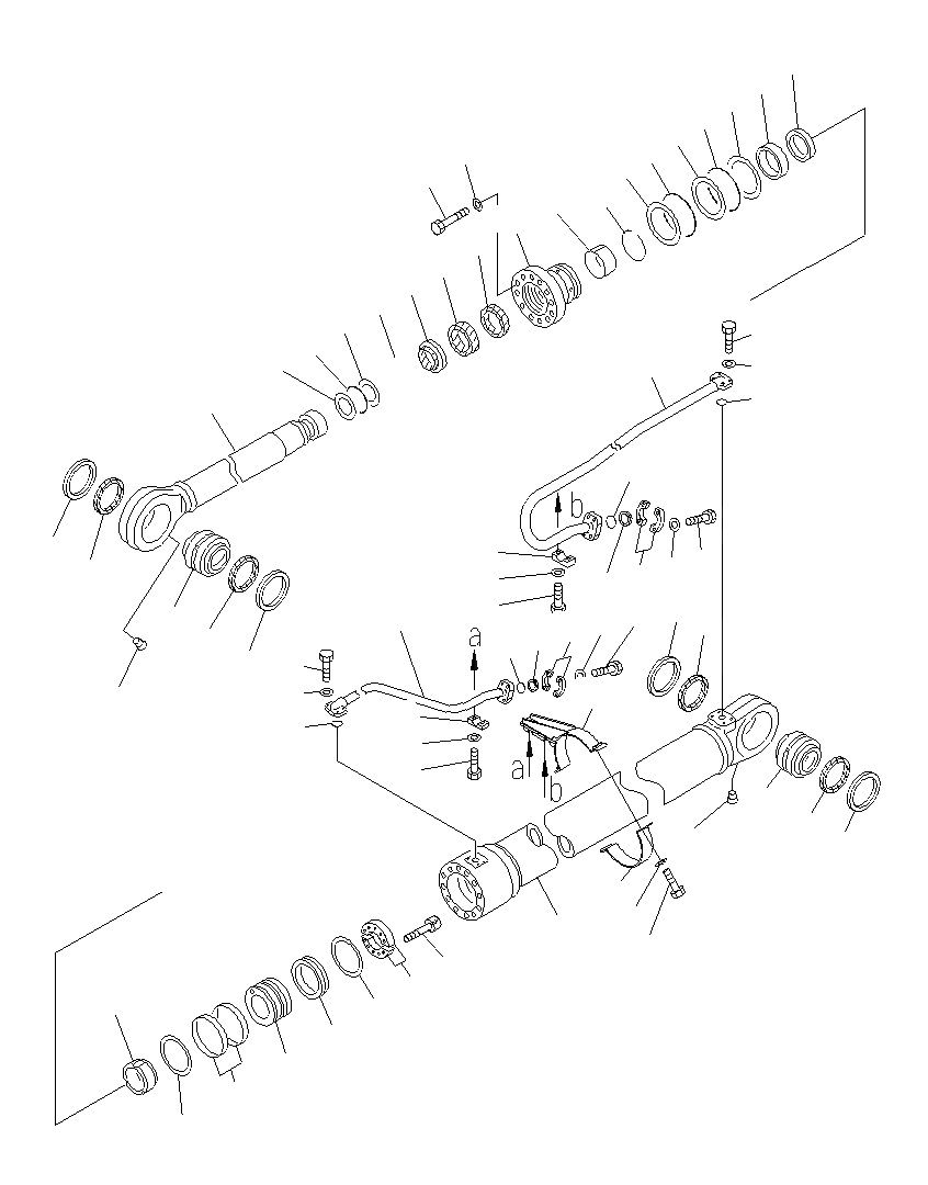 Схема запчастей Komatsu PC1250SP-8R - ЦИЛИНДР СТРЕЛЫ(ДЛЯ ЭКСКАВАТ.) Y