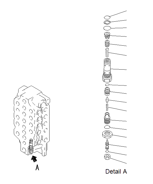 Схема запчастей Komatsu PC1250SP-8R - ОСНОВН. КЛАПАН (/)(5-СЕКЦИОНН.)(NO.) Y