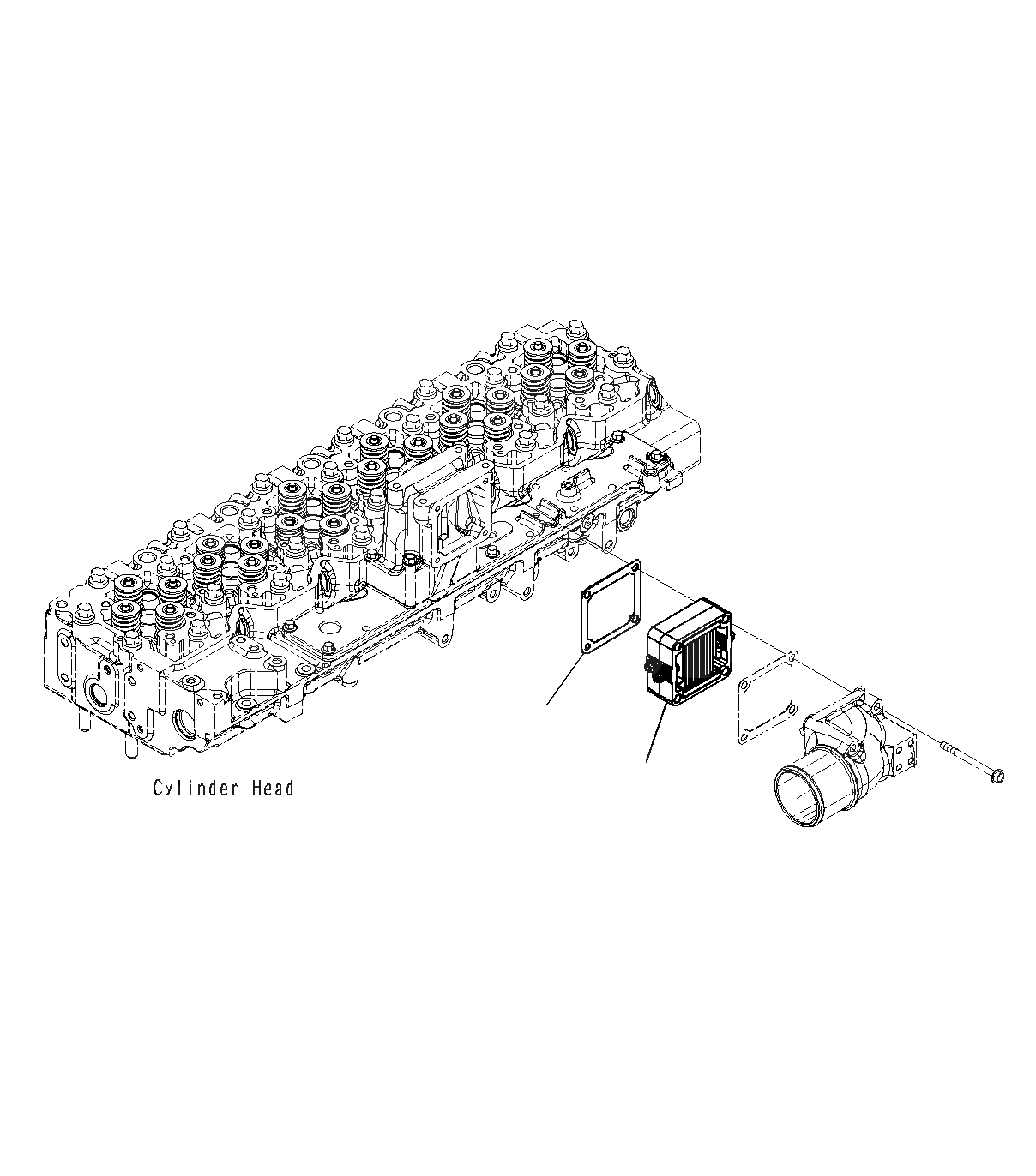 Схема запчастей Komatsu PC300-8M0 - ПОДОГРЕВАТЕЛЬ ВПУСКА ВОЗДУХА A