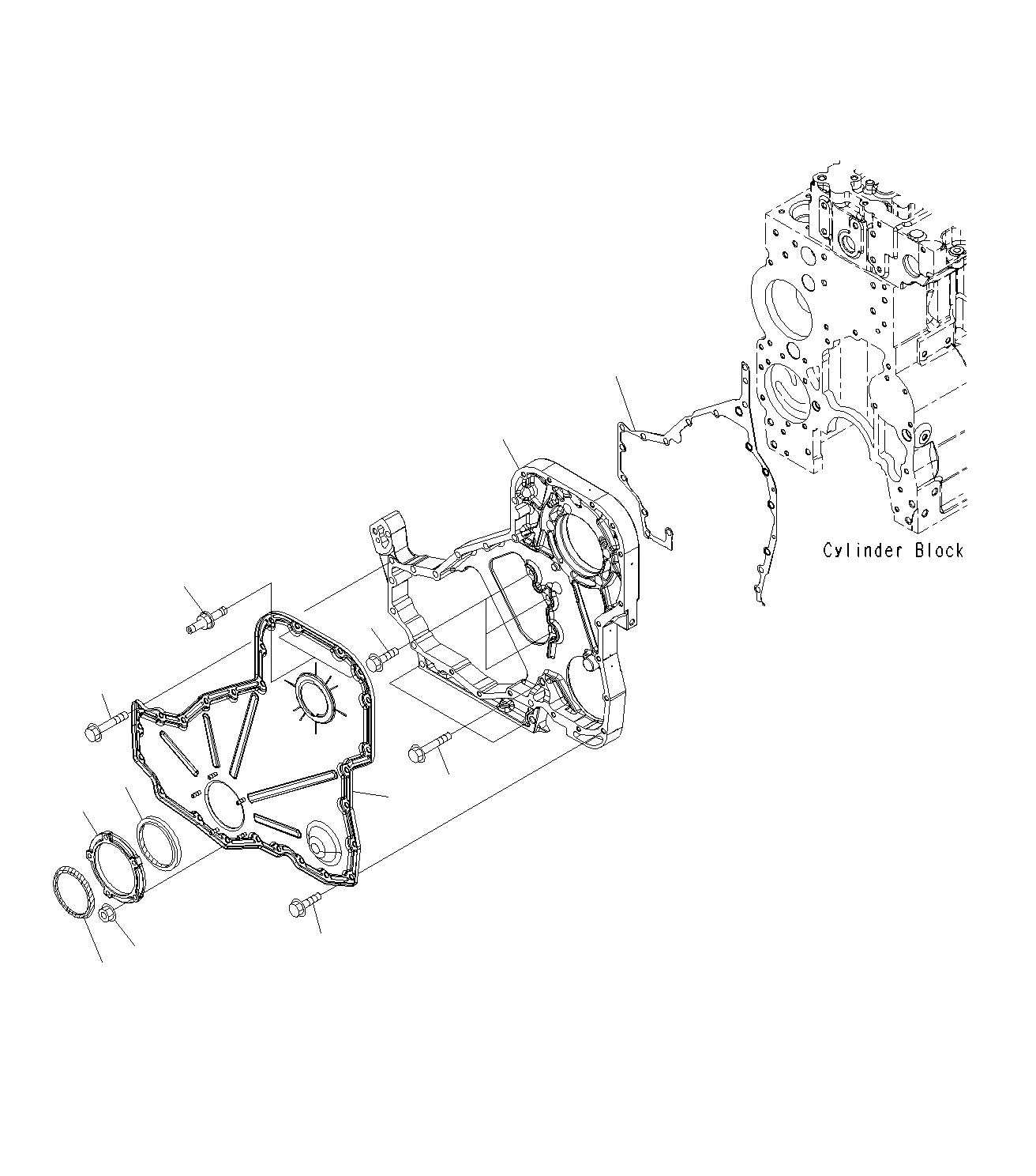 Схема запчастей Komatsu PC300-8M0 - ПЕРЕДН. COVER A
