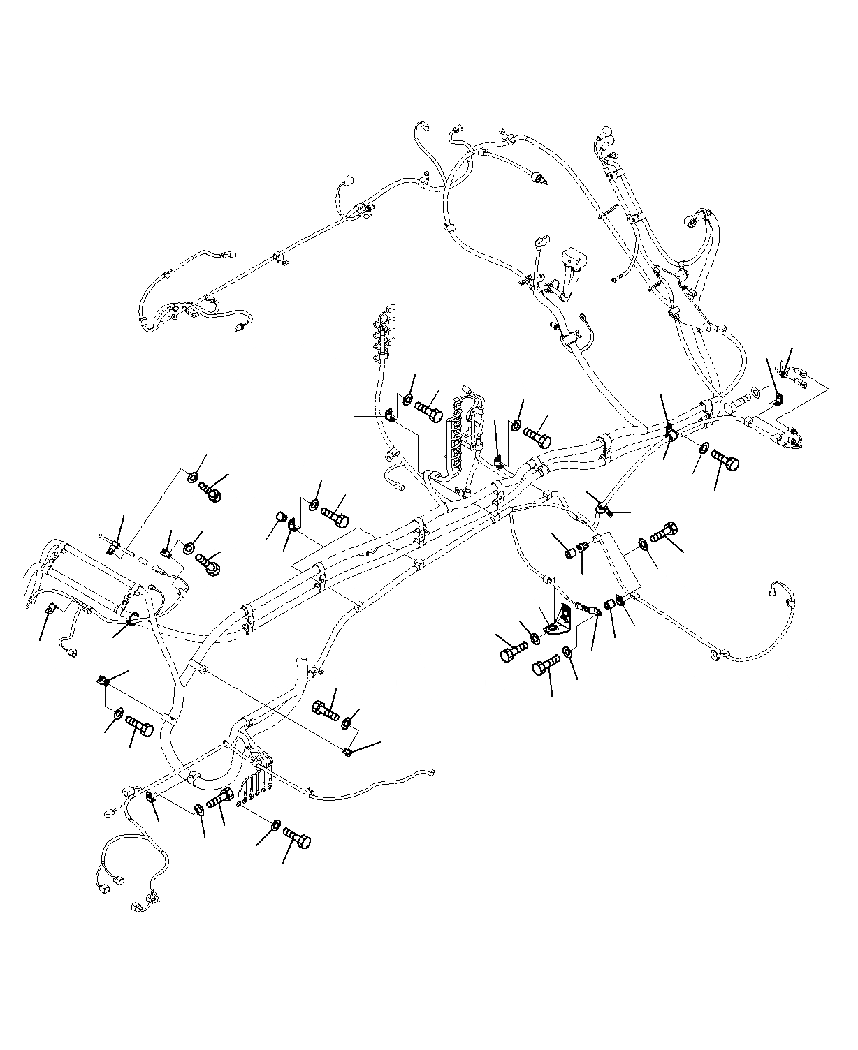 Схема запчастей Komatsu PC300-8M0 - ЭЛЕКТРИЧ. ПРОВОДКА (ПРОВОДКА)(/) E