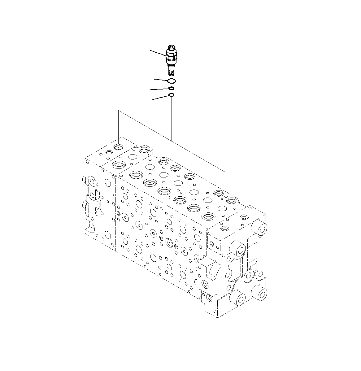 Схема запчастей Komatsu PC300-8M0 - УПРАВЛЯЮЩ. КЛАПАН (7-СЕКЦИОНН.)(9/) H