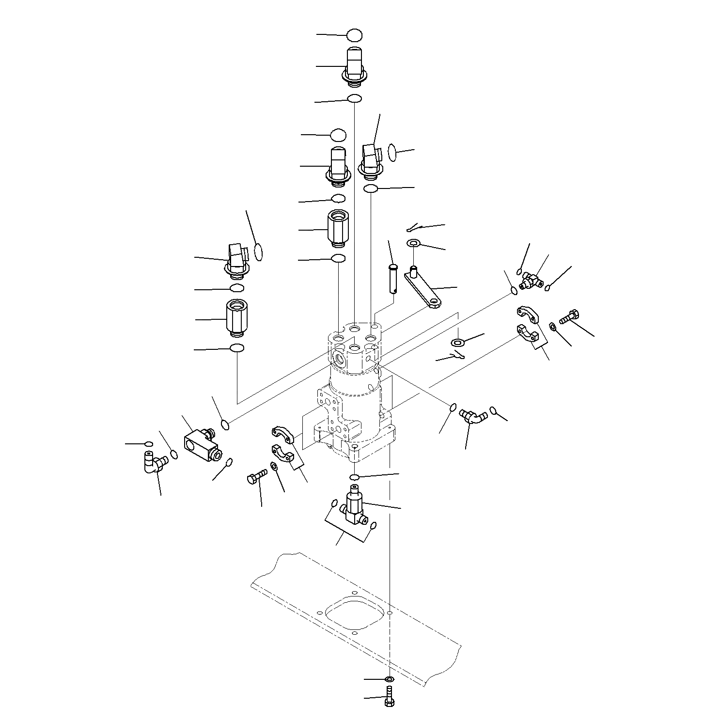 Схема запчастей Komatsu PC300-8M0 - ПОВОРОТНОЕ СОЕДИНЕНИЕ, (/) N