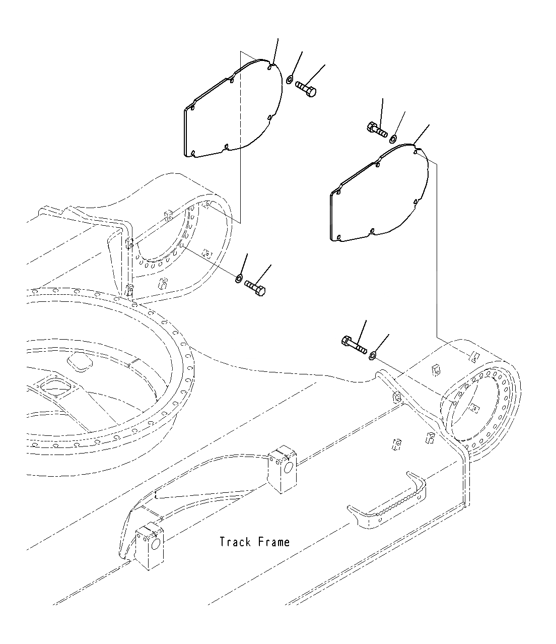 Схема запчастей Komatsu PC300-8M0 - COVER 6776 303