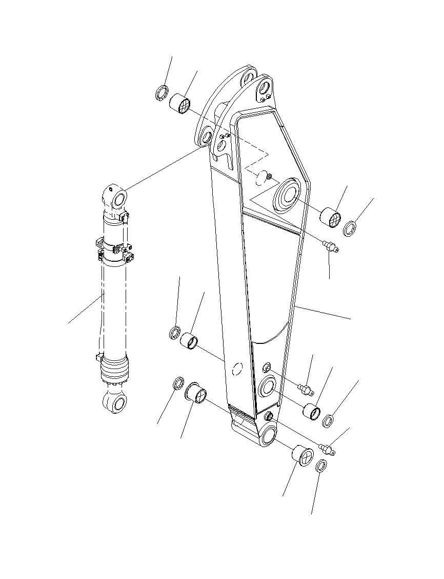 Схема запчастей Komatsu PC300-8M0 - РУКОЯТЬ (.M)(100 ЧАСОВ)(ОПЦИОНН.) T