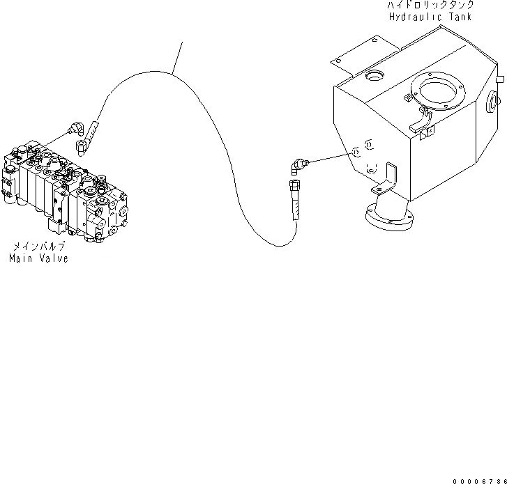 Схема запчастей Komatsu MX15 - ВОЗВРАТН. ЛИНИЯ ГИДРАВЛИКА