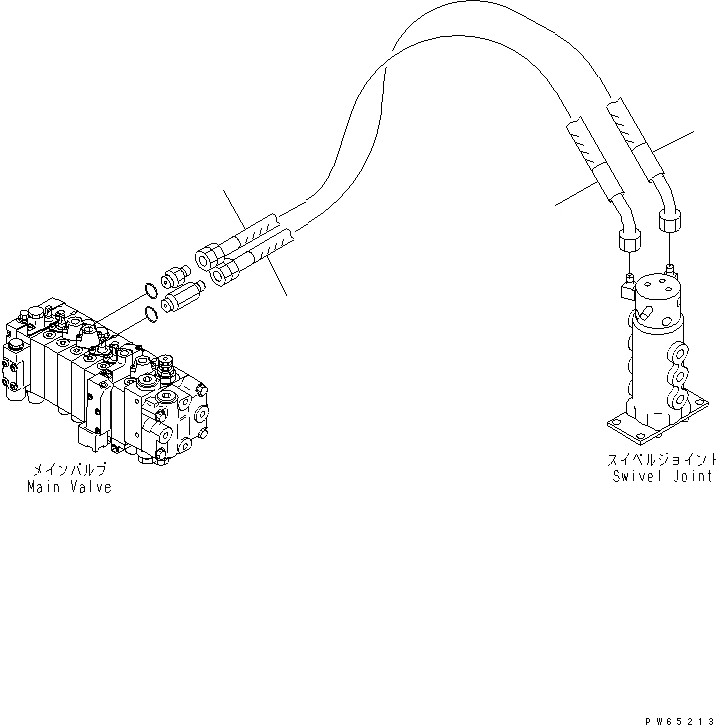 Схема запчастей Komatsu MX15 - ЛИНИЯ АКТУАТОРА (ЦИЛИНДР ОТВАЛА ЛИНИЯ) (ФИКС. GAUGE СПЕЦ-Я.) ГИДРАВЛИКА