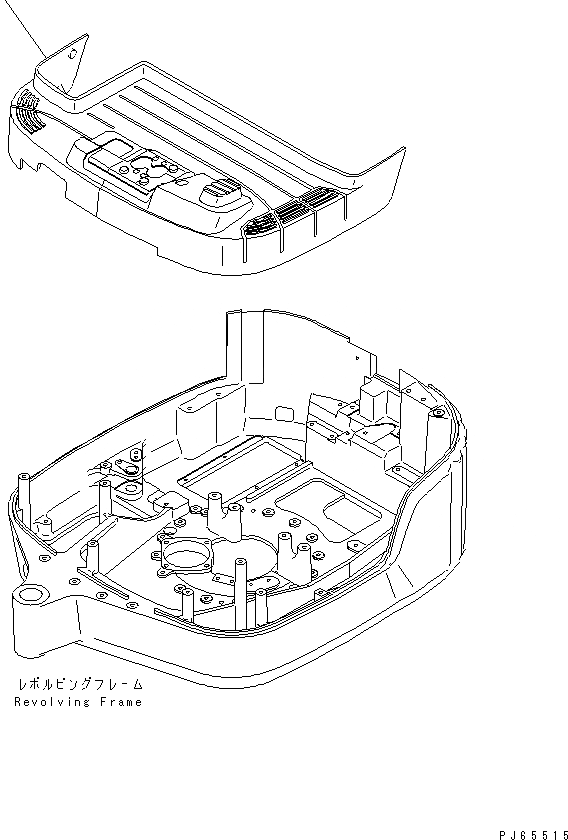 Схема запчастей Komatsu MX15 - ПОЛ МАТЕРИАЛ КАБИНА ОПЕРАТОРА И СИСТЕМА УПРАВЛЕНИЯ