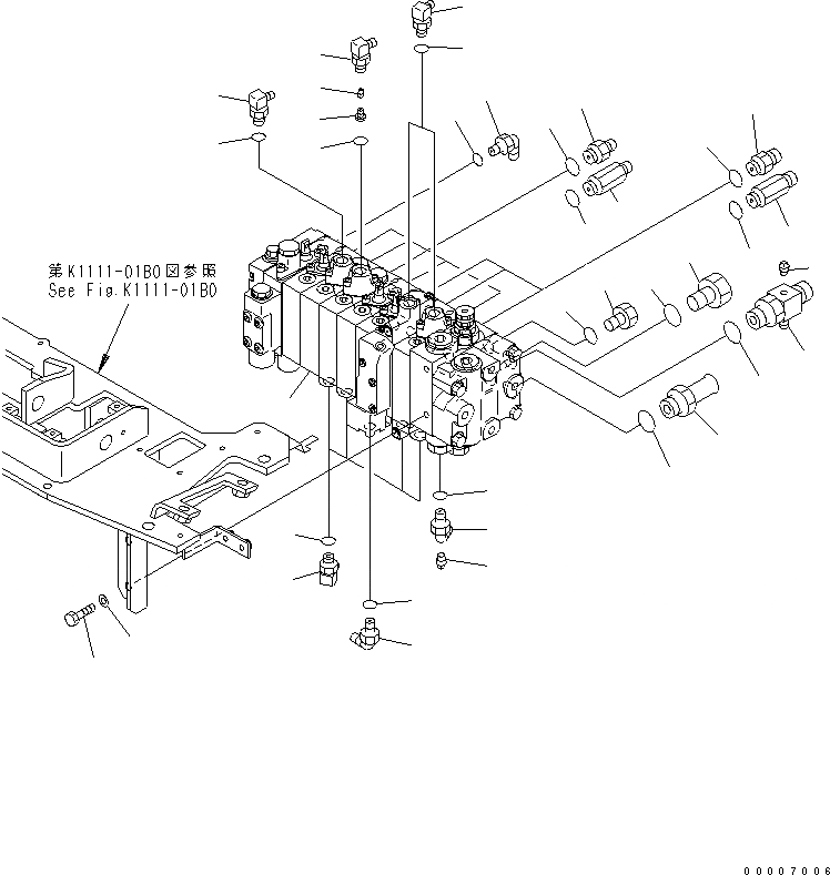 Схема запчастей Komatsu MX15 - ОСНОВН. УПРАВЛЯЮЩ. КЛАПАН И СОЕДИНИТЕЛЬН. ЧАСТИ КАБИНА ОПЕРАТОРА И СИСТЕМА УПРАВЛЕНИЯ