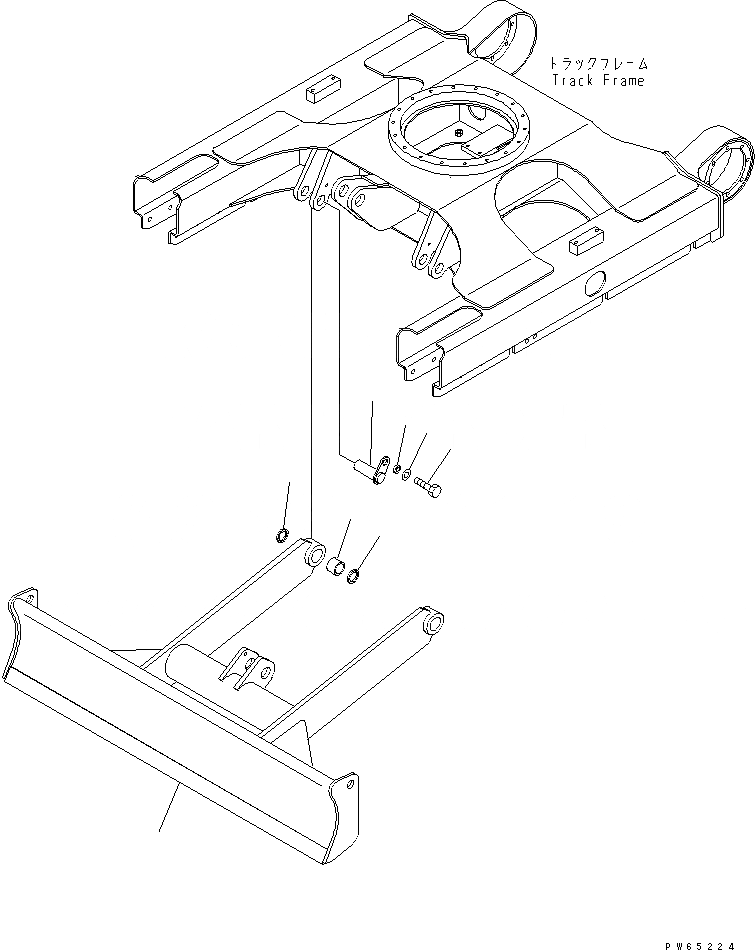 Схема запчастей Komatsu MX15 - ОТВАЛ (ФИКС. GAUGE СПЕЦ-Я.) РАБОЧЕЕ ОБОРУДОВАНИЕ