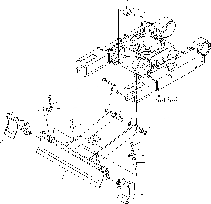 Схема запчастей Komatsu MX182 - ОТВАЛ РАБОЧЕЕ ОБОРУДОВАНИЕ