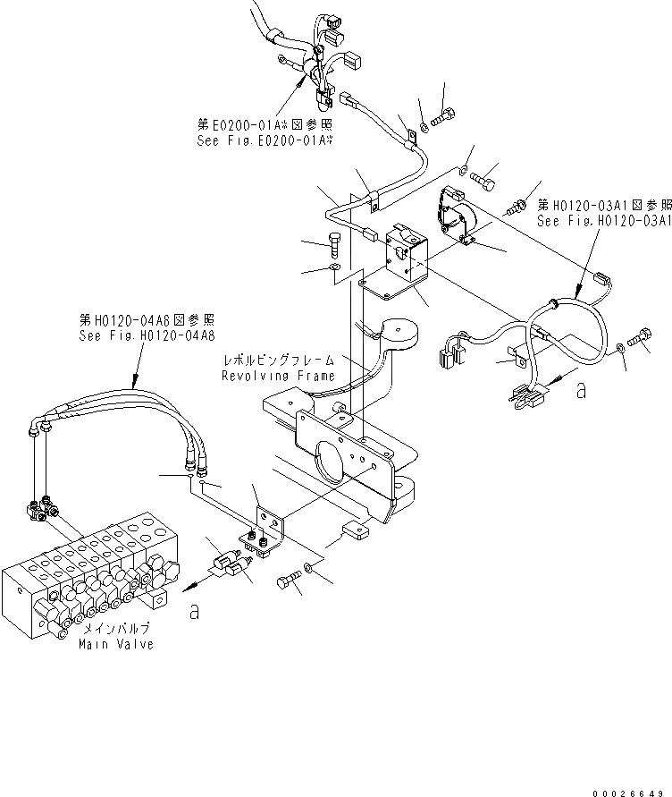 Схема запчастей Komatsu MX202 - СИГНАЛ ХОДА ЭЛЕКТРИКА