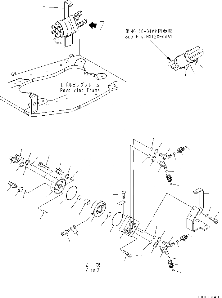 Схема запчастей Komatsu MX202 - ОСНОВН. КЛАПАН (ISO-ЭКСКАВАТ. PATTERN УПРАВЛ-Е) ГИДРАВЛИКА
