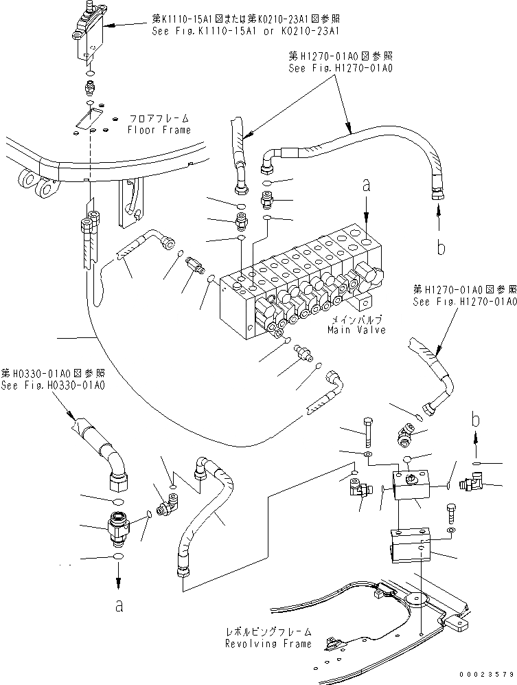 Схема запчастей Komatsu MX202 - ОСНОВН. КЛАПАН (НАВЕСНОЕ ОБОРУД-Е) ( НАВЕСН.ОБОРУД) ГИДРАВЛИКА
