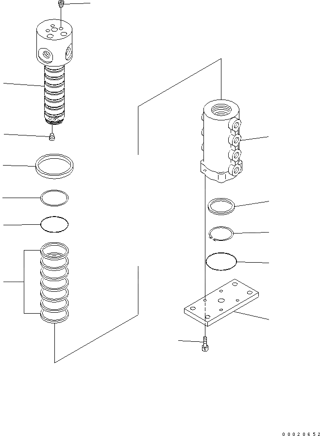Схема запчастей Komatsu MX202 - ПОВОРОТНОЕ СОЕДИНЕНИЕ ОСНОВН. КОМПОНЕНТЫ И РЕМКОМПЛЕКТЫ