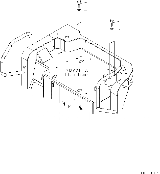 Схема запчастей Komatsu MX272 - РЕМЕНЬ БЕЗОПАСНОСТИ LESS КАБИНА ОПЕРАТОРА И СИСТЕМА УПРАВЛЕНИЯ