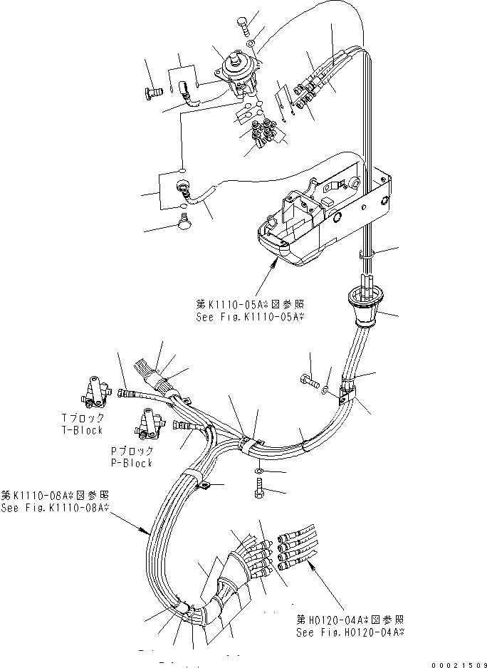 Схема запчастей Komatsu MX272 - ОСНОВН. КОНСТРУКЦИЯ (ТРУБЫ ЛЕВ.) (НАВЕС) КАБИНА ОПЕРАТОРА И СИСТЕМА УПРАВЛЕНИЯ