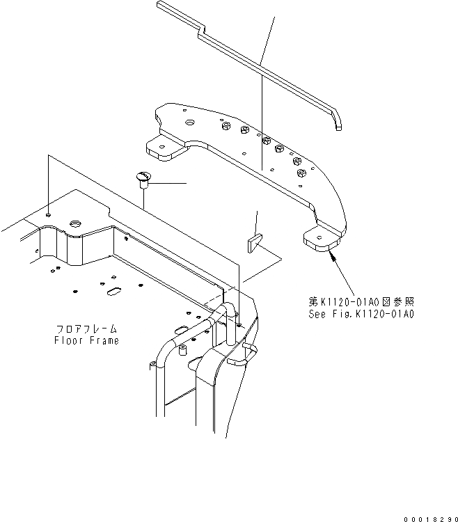 Схема запчастей Komatsu MX272 - КРЕПЛЕНИЕ ОСН. КОНСТРУКЦИИ (ЩИТКИ И КРЫШКА) (НАВЕС) КАБИНА ОПЕРАТОРА И СИСТЕМА УПРАВЛЕНИЯ