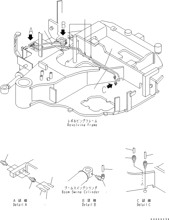 Схема запчастей Komatsu MX27 - ОСНОВНАЯ РАМА СМАЗЫВАЮЩ. ЛИНИЯ ОСНОВНАЯ РАМА И ЕЕ ЧАСТИ